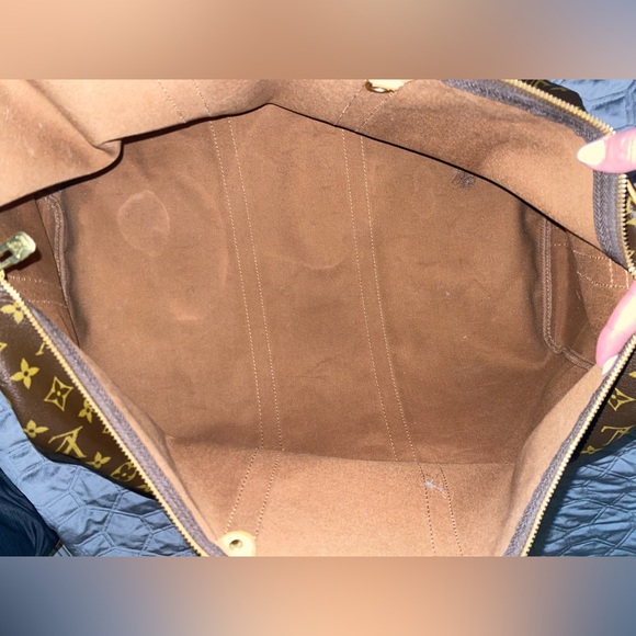 Authentic Vintage Louis Vuitton Keepall 55” Vachetta Leather Monogram Duffle Bag - Picture 6 of 8